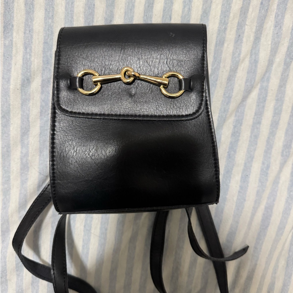 Brandy Melville Leather Mini Backpack